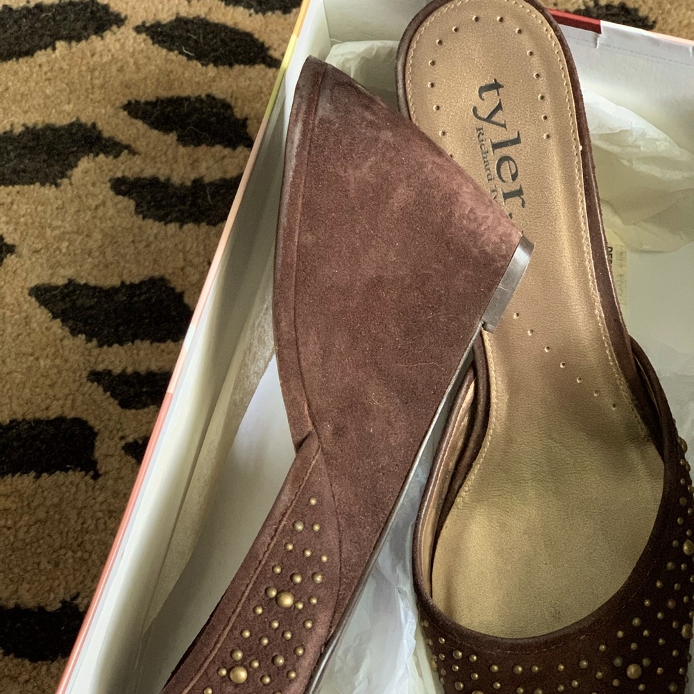 Tyler suede wedges. SZ. 10. Worn once or twice.